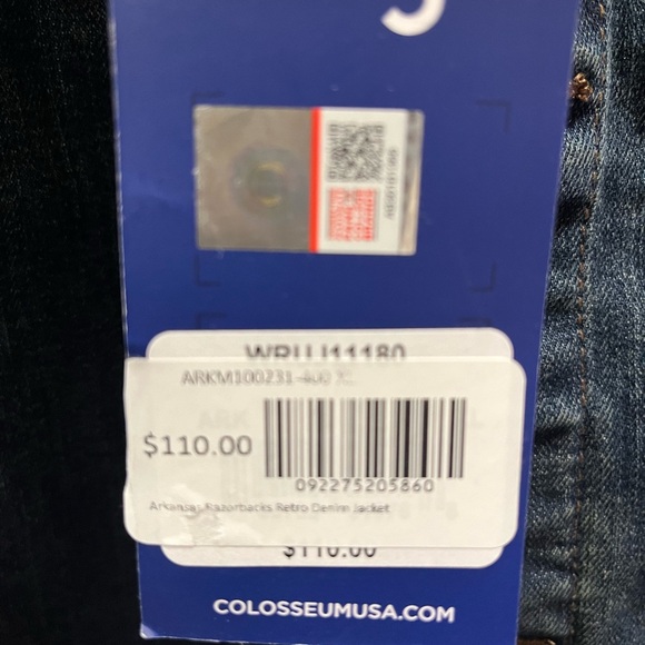 Arkansas Razorbacks Wrangler Denim Jacket - Picture 7 of 8